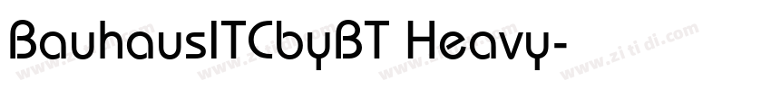 BauhausITCbyBT Heavy字体转换